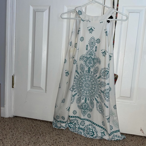 Lulus teal and white homecoming dress - Picture 3 of 4